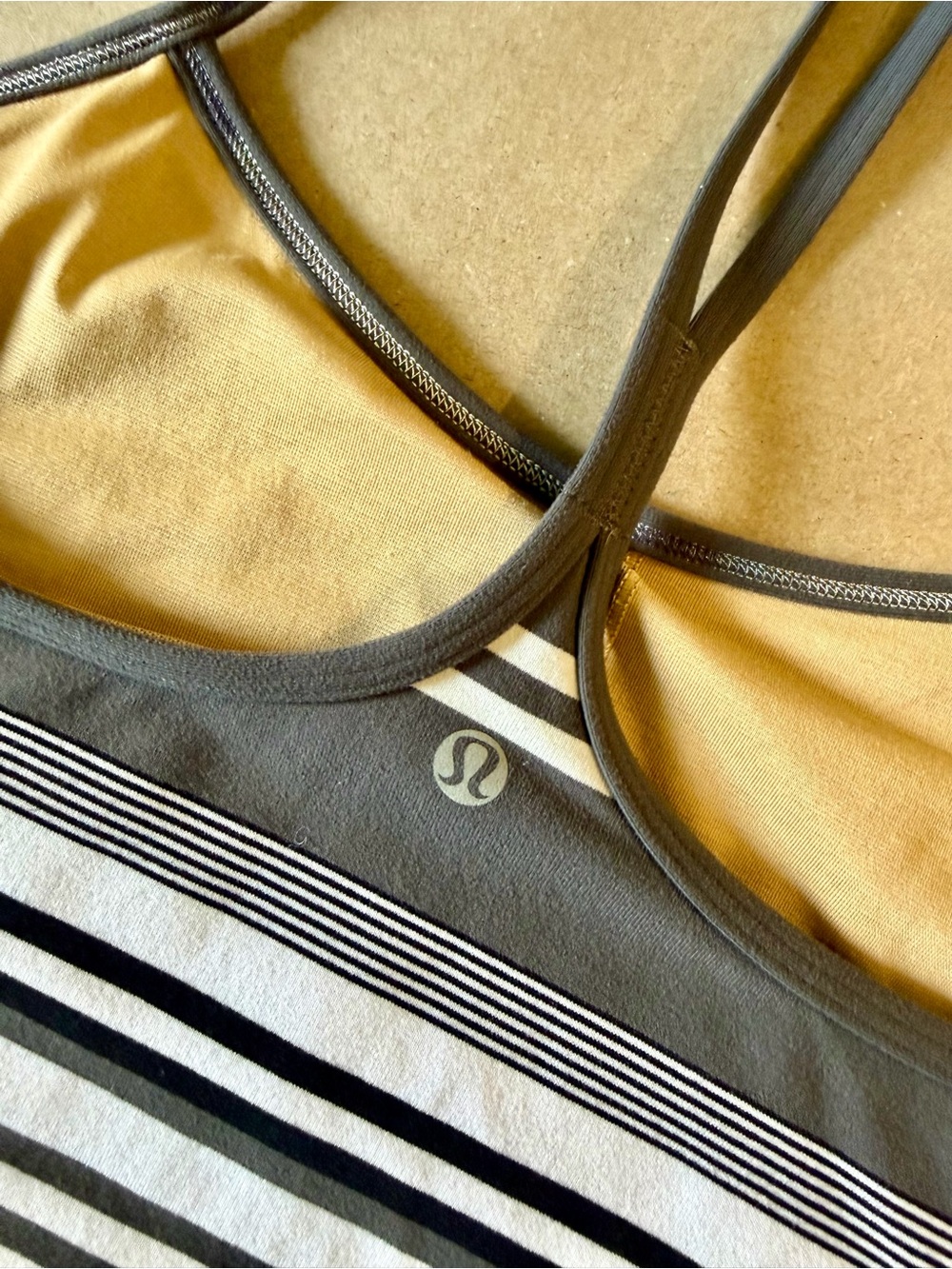 Lululemon Striped Power Y Tank